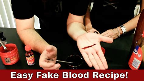 fake blood that doesnt stain clothes|stage blood recipe.